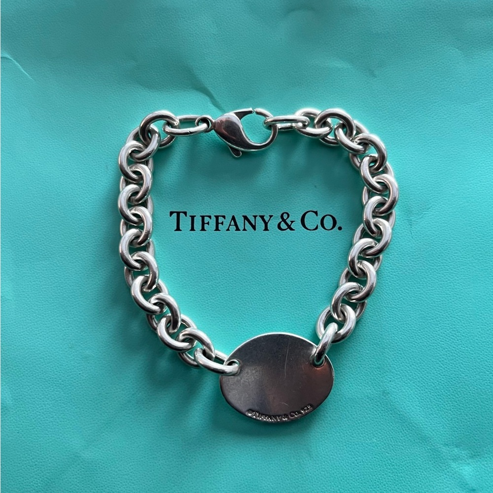 Return to Tiffany Oval Tag Bracelet Silver